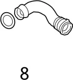 214144GD1A - : Radiator Coolant Hose Seal for Infiniti Image