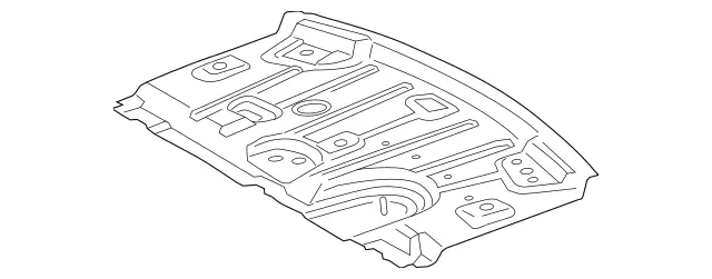 177640180064 - Rear End: Rear Panel for Mercedes-Benz Image
