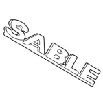 YF4Z16098DA - Body: Deck Lid Emblem for Ford Image