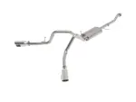 4933126P - : Vulcan Series 3 IN 304SS Cat-Back Exhaust Dual Rear Side Exit w/Polished Tip for aFe Power Image