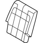 DA8Z7466600ED - Body: Seat Back Cover for Ford Image image