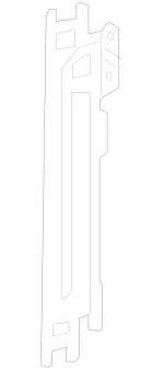 2225000031 - Radiator: Holder for Mercedes-Benz Image