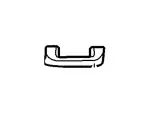 XL5Z1031406AAA - Body: Assist Strap for Ford: Explorer, Explorer Sport, Explorer Sport Trac, Ranger Image