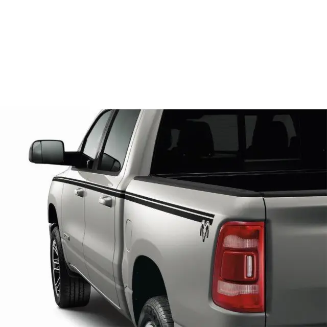 82215531AB - Exterior Accessories: Black Bodyside Graphic - Quad Cab® with 6' 4" Bed for Mopar Image