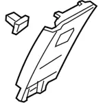 GD9Z5424357AC - Body: Upper Center Pillar Trim for Lincoln: Continental Image