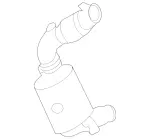 2114901581 - Exhaust System: Catalytic Converter for Mercedes-Benz Image