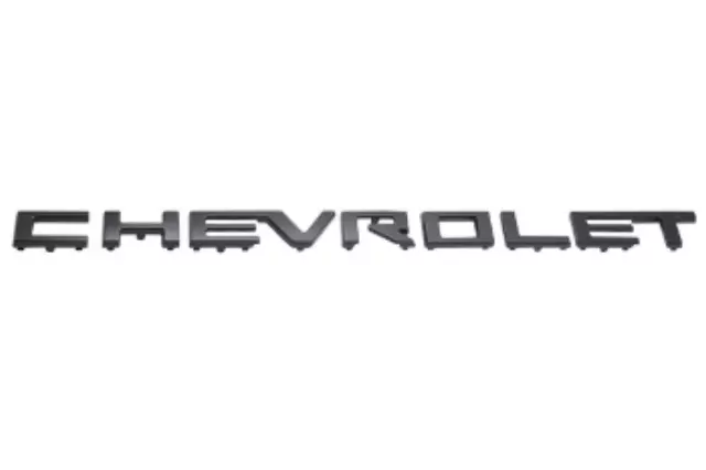 85544867 - Exterior: Chevrolet Script Lettering - Gloss Black for GM Image