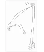 11786012859C94 - Electrical: Belt &amp; Retractor for Mercedes-Benz Image