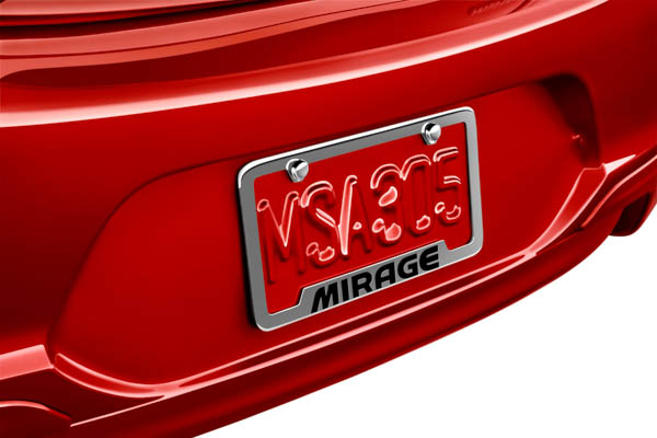 MZ314797 - Exterior: License Plate Frame for Mitsubishi: Mirage, Mirage G4 Image