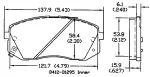 13050994 - : Disc Brake Pad Set for OmniParts Image