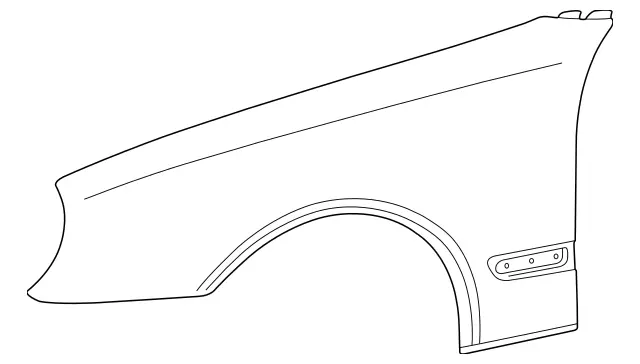 2088800418 - Body: Fender for Mercedes-Benz Image