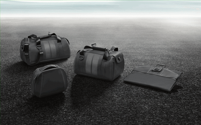 99104400064 - Interior: 2023 Porsche - Leather Luggage Set - Garment Bag for Porsche: 718 Boxster, 718 Cayman, 718 Spyder, 911 Image