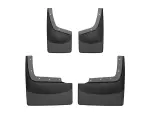 110020120030 - : Black MudFlap No-Drill DigitalFit® MudFlap Kit for WeatherTech Image