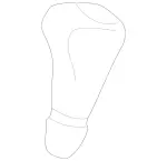 46326007409E38 - : Shift Knob for Mercedes-Benz Image