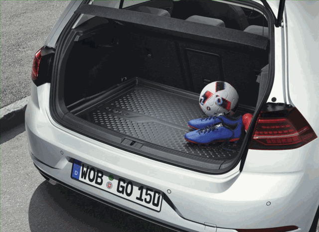 5G0061161 - Interior: Plastic Trunk Liner, European Style for Volkswagen: Golf, GTI Image