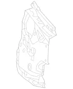2126826800 - Trim: Dampening, Firewall for Mercedes-Benz Image