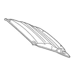 5C3Z2651944CAA - Body: Headliner for Ford: F-250 Super Duty, F-350 Super Duty, F-450 Super Duty, F-550 Super Duty Image