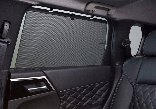 MZ518796EX - Interior: Rear Window Roll-Up Sunshade for Mitsubishi: Outlander, Outlander PHEV Image
