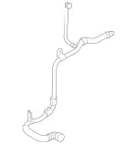 2135007300 - Radiator: Coolant Pipe for Mercedes-Benz Image