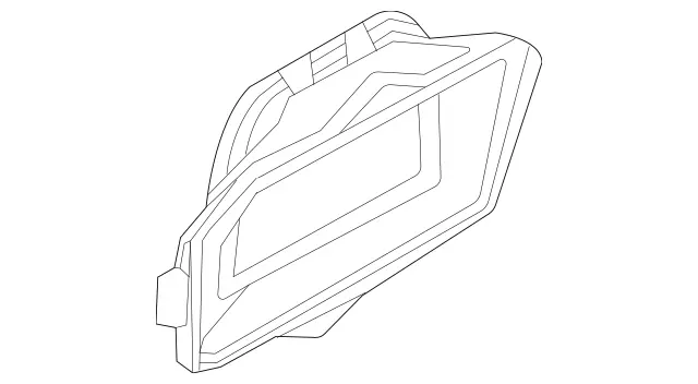 1678311700 - Heating and Ventilation: Air Duct for Mercedes-Benz: GLE350, GLE450, GLE450e, GLE53 AMG, GLE580, GLE63 AMG S, GLS450, GLS580, GLS63 AMG, Maybach GLS600 Image image