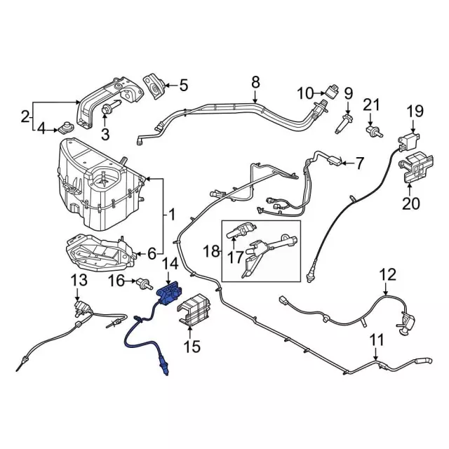 NOX15 - : Sensor Assembly for Ford: F-250 Super Duty, F-350 Super Duty, F-450 Super Duty, F-550 Super Duty Image