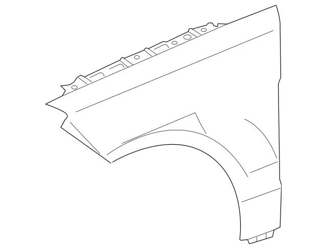 1668802700 - Detachable Parts: Fender, Front for Mercedes-Benz: GL350, GL450, GL550, GL63 AMG, GLS350d, GLS450, GLS550, GLS63 AMG Image image