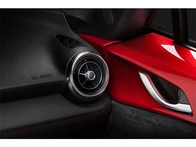 N2476473002 - Body: Satin Chrome Air Vent Bezel for Mazda: MX-5 Miata Image