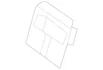 22386807007P82 - Body: Seat Belt Guide for Mercedes-Benz Image