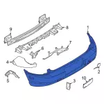 M1PZ17906SC - Body: Bumper Cover for Ford: Bronco Sport Image