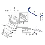 L1MZ16138G - Body: Upper Tie Bar for Ford: Explorer, Police Interceptor Utility Image