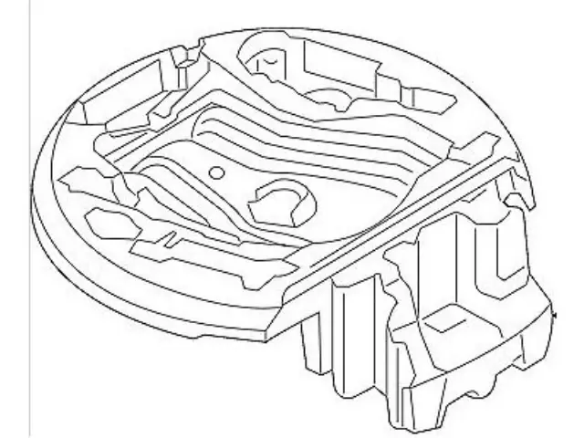 4G0012109F - Body: Tool Box - Spare Tire Carrier for Audi: A6, A6 Quattro, A7 Quattro, RS7, S6, S7 Image