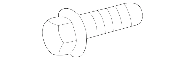 1669900104 - Cooling System: Pulley Bolt for Mercedes-Benz Image
