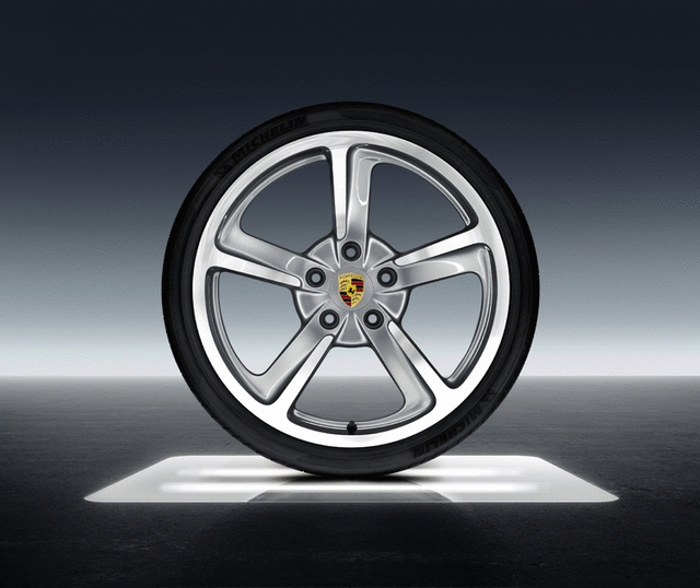 98104460230 - Wheels: 20-Inch Sporttechno Summer Wheel-And-Tire Set for Porsche: Boxster, Cayman Image