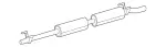 9064906181 - Exhaust: Muffler &amp; Pipe for Mercedes-Benz Image