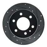 63363174R - : DFC Brake Rotor - Drilled and Slotted - Black for DYNAMIC FRICTION Image