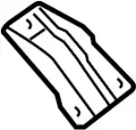 768927S010 - Body: Sunroof Assembly Side Bracket for INFINITI: QX56 Image