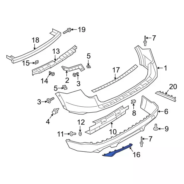 Trim Molding - Ford (LB5Z-17C830-ACPTM)