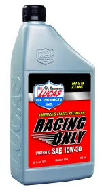 10610 - : Synthetic SAE 10W-30 Racing Only for Lucas Oil Products Image