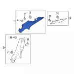 HS7Z7831012BF - Body: Upper Quarter Trim for Ford: Fusion, Police Responder Hybrid, SSV Plug-In Hybrid Image