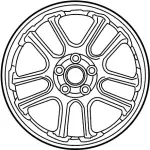 40300AC725 - : Wheel, Alloy for INFINITI: G35 Image