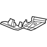 AE9Z7831011BC - Body: Body D-Pillar Trim Panel for Lincoln: MKT Image