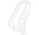 2516200491 - Cowl, Front Panel: Holding Device, Lamp for Mercedes-Benz Image