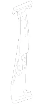2046303011 - Side Walls: Pillar for Mercedes-Benz Image