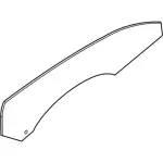 JR3Z6321410A - Body: Door Glass for FORD Image