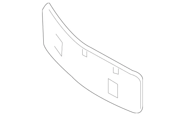1728801101 - Attachment Parts: License Plate Holder for Mercedes-Benz: SLC300, SLC43 AMG, SLK250, SLK300, SLK350, SLK55 AMG Image image