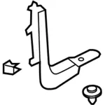 ES7Z5402345BA - Body: Cowl Kick Panel for Ford: Fusion Image