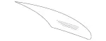 203670018064 - : Back Glass for Mercedes-Benz Image