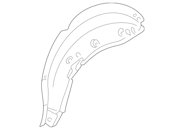 2036370176 - Side Panels: Wheel Well for Mercedes-Benz: C230, C280, C32 AMG, C350, C55 AMG Image image