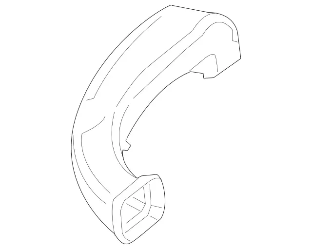 1668313300 - Heating and Ventilation: Air Duct for Mercedes-Benz: GL350, GL450, GL550, GL63 AMG, GLE300d, GLE350, GLE400, GLE43 AMG, GLE450 AMG, GLE550e, GLE63 AMG, GLE63 AMG S, GLS350d, GLS450, GLS550, GLS63 AMG, ML250, ML350, ML400, ML550, ML63 AMG Image image