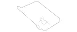 16681008109H43 - Body: Sun-visor Extension for Mercedes-Benz Image